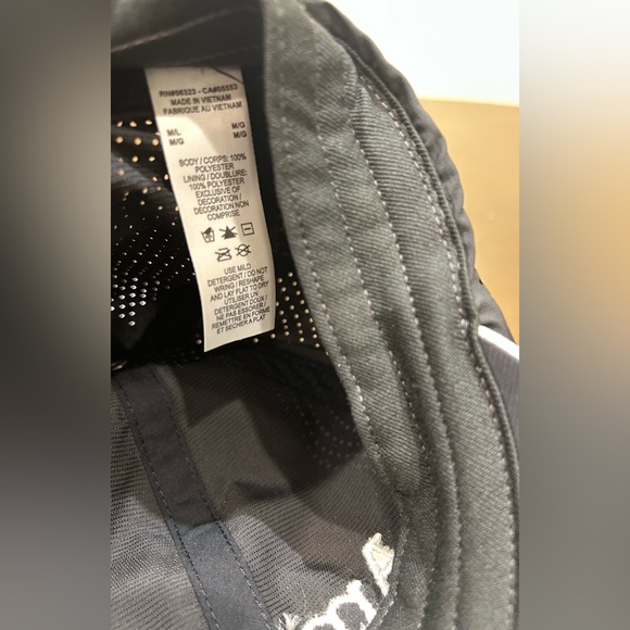 NIKE Dri-Fit Adjustable M/L Baseball Cap With Amplify Logo, Black/white - Picture 8 of 9